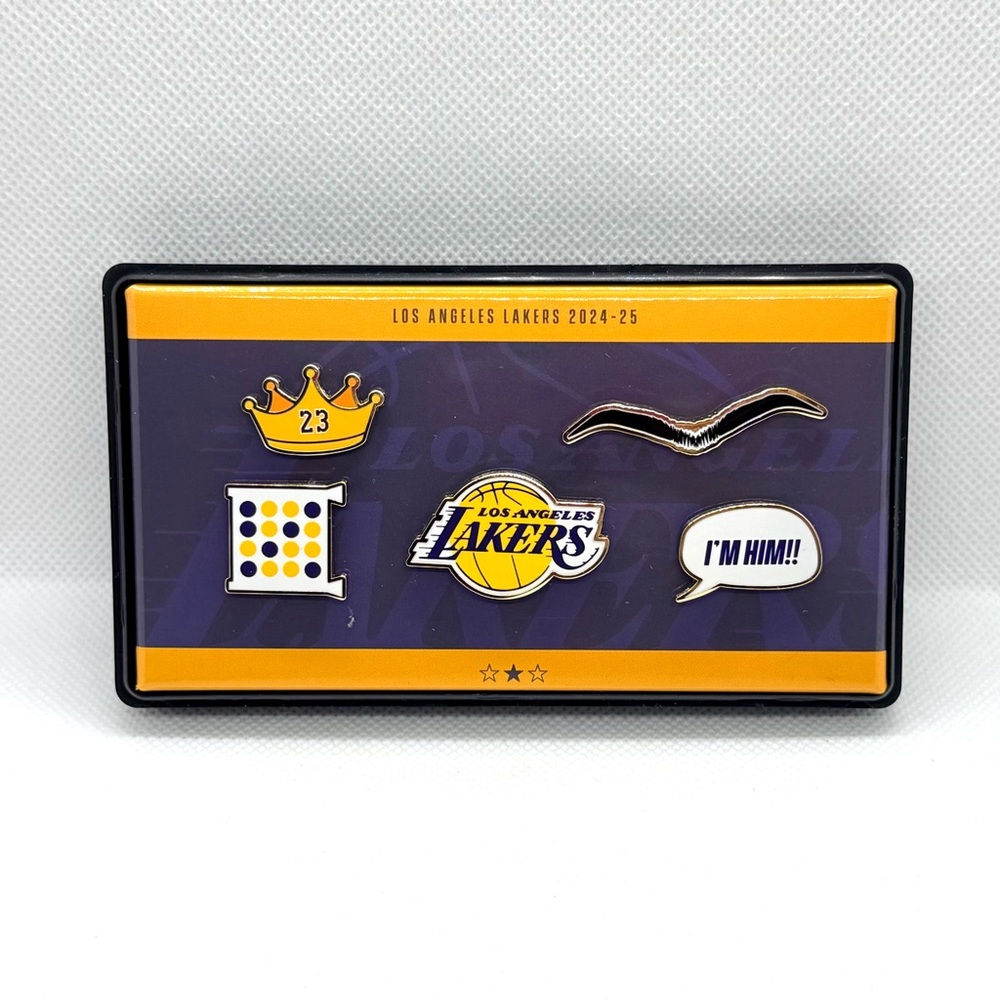 Los Angeles Lakers Commemorative Pin Set - Multicolor